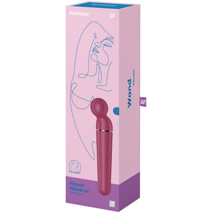 SATISFYER PLANET WAND ER VIBRATOR MASSAGER BERRY