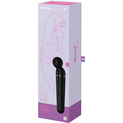 SATISFYER PLANET WAND ER VIBRATOR MASSAGER BLACK