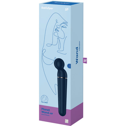 SATISFYER PLANET WAND ER VIBRATOR MASSAGER BLUE