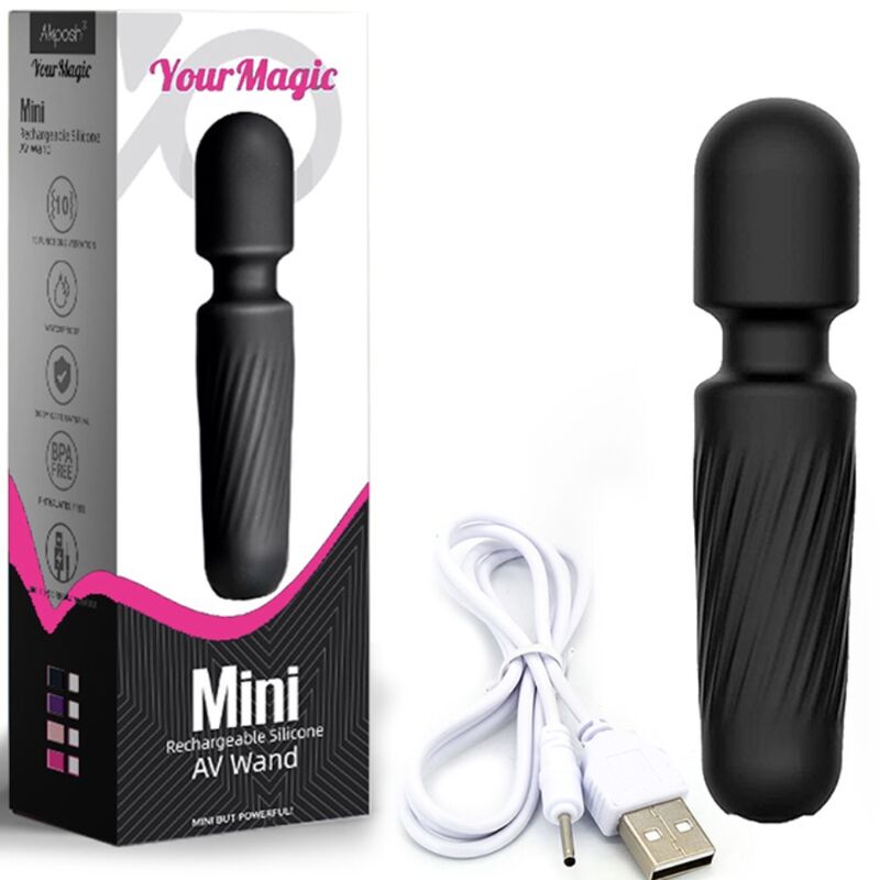 ARMONY YOUR MAGIC MASSAGER VIBRATOR RECHARGEABLE 10 VIBRATIONS BLACK