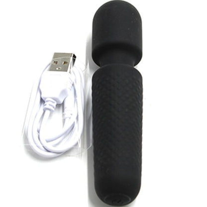 ARMONY YOUR MAGIC MASSAGER VIBRATOR RECHARGEABLE 10 VIBRATIONS WAND DOTS BLACK