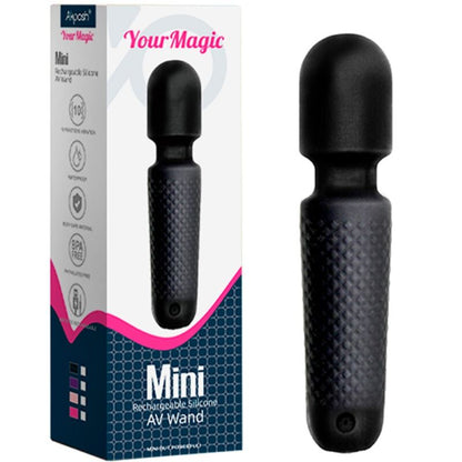 ARMONY YOUR MAGIC MASSAGER VIBRATOR RECHARGEABLE 10 VIBRATIONS WAND DOTS BLACK