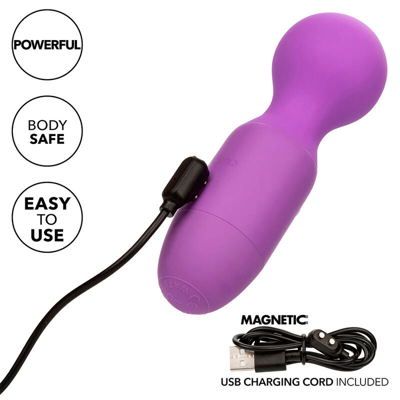 CALEXOTICS FIRST TIME RECHARGEABLE MASSAGER 10 VIBRATIONS PURPLE