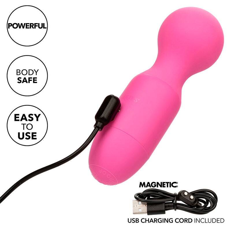 CALEXOTICS FIRST TIME RECHARGEABLE MASSAGER 10 VIBRATIONS PINK