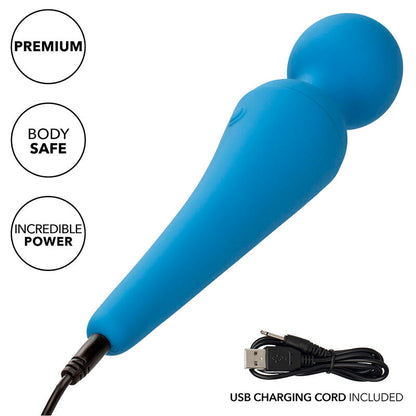 CALEXOTICS COUTURE KIT VIBRATOR WAND 10 VIBRATIONS BLUE