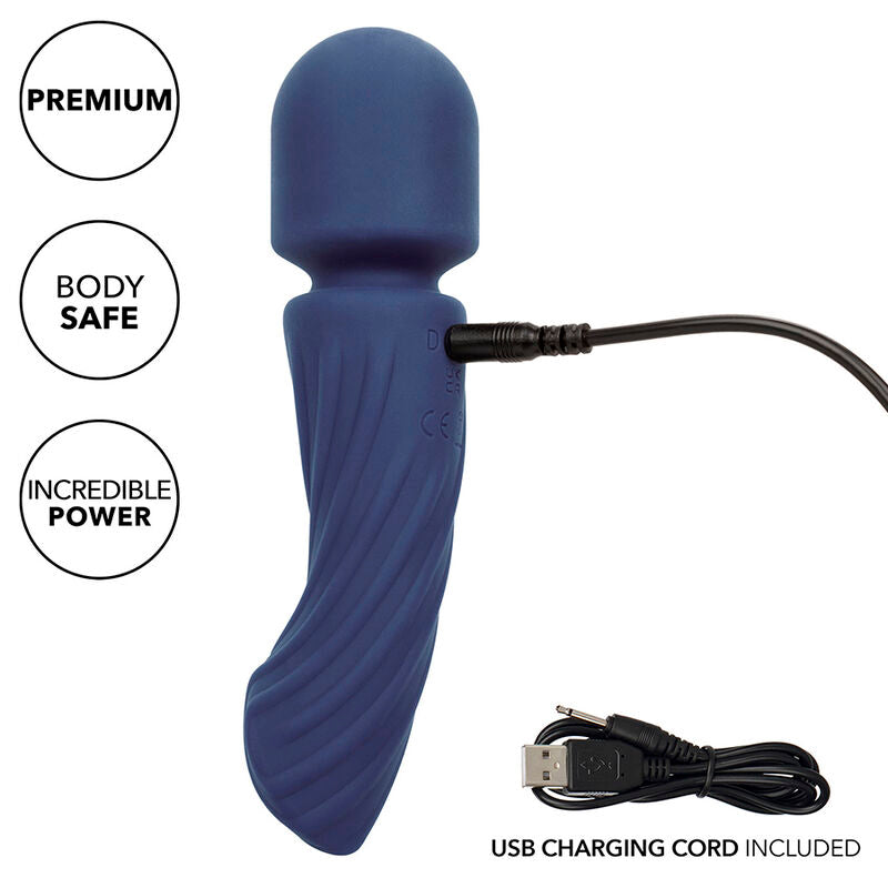 CALEXOTICS CHARISMA ALLURE MASSAGER DUAL MOTORS 12 FUNCTIONS 1725 CM X 45 CM PURPLE