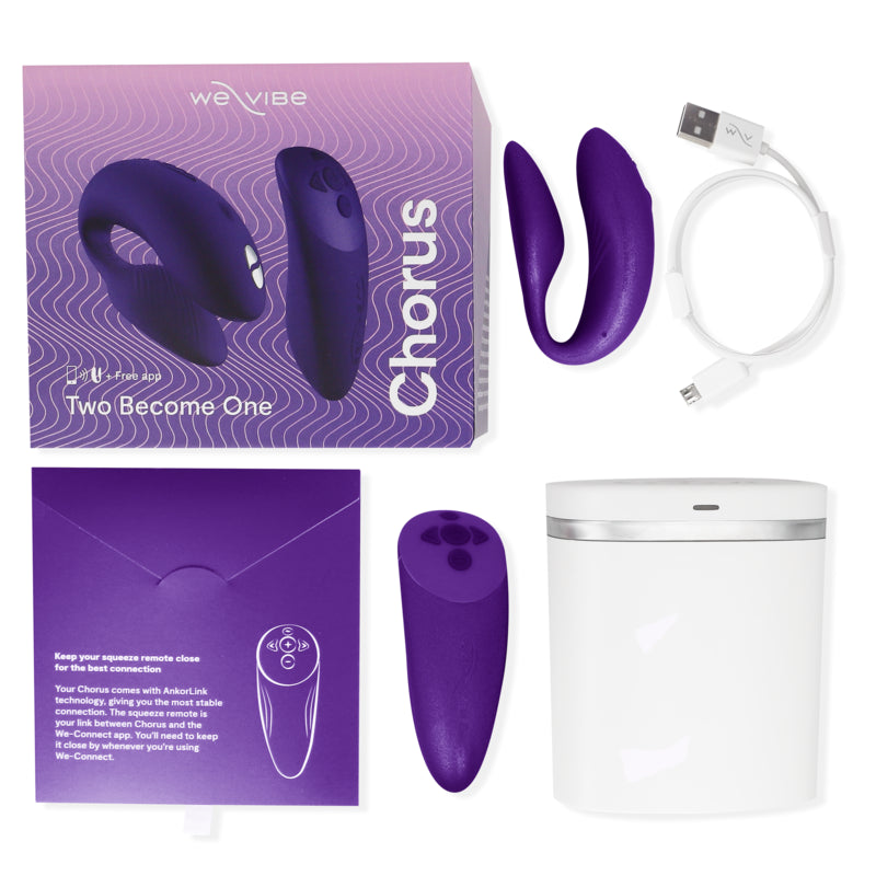 WE VIBE CHORUS VIBRATOR FOR COUPLES WITH LILAC SQUEEZE CONTROL