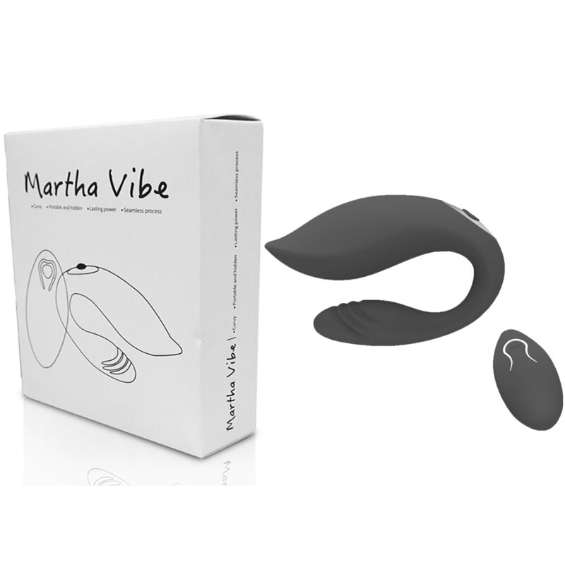 ARMONY MARTHA VIBRATOR FOR COUPLES BLACK REMOTE CONTROL