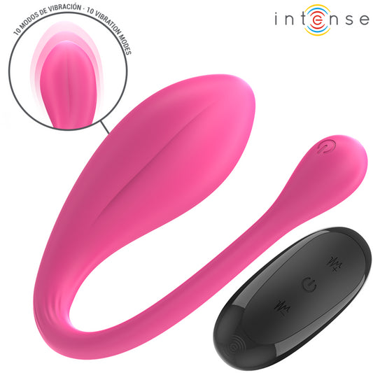 INTENSE JANICE U VIBRATOR DOUBLE STIMULATION 10 VIBRATIONS PINK REMOTE CONTROL