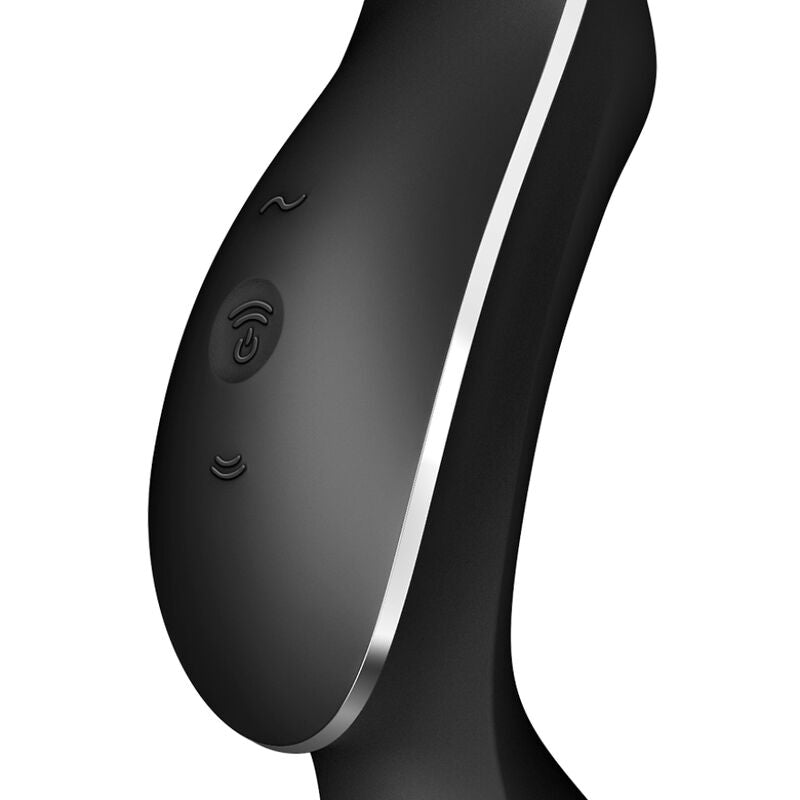 SATISFYER CURVY TRINITY 2 AIR PULSE VIBRATOR BLACK