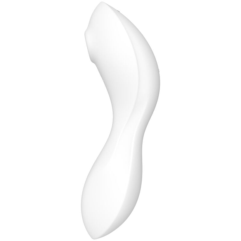 SATISFYER CURVY TRINITY 5 AIR PULSE STIMULATOR VIBRATOR APP WHITE