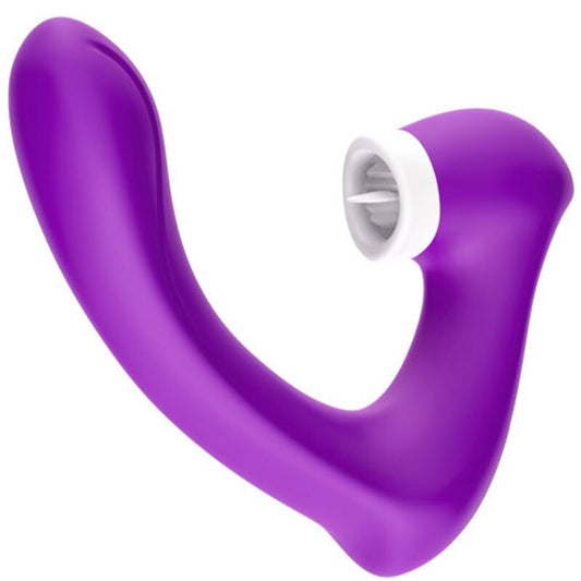 ARMONY SECRETKISS LICKING VIBRATING CLIT VIBRATOR CURVED PURPLE