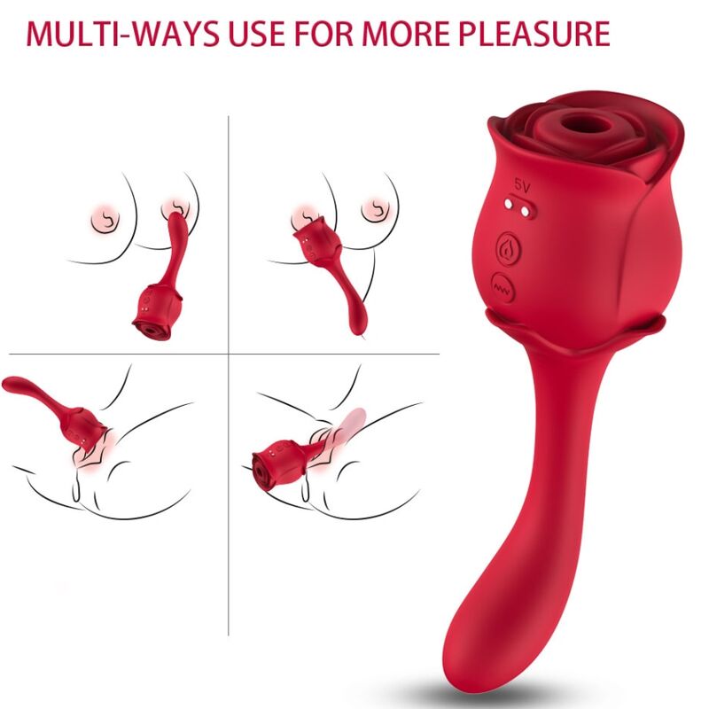 ARMONY ROSELOVER LICKING VIBRATING CLIT STIMULATOR RED