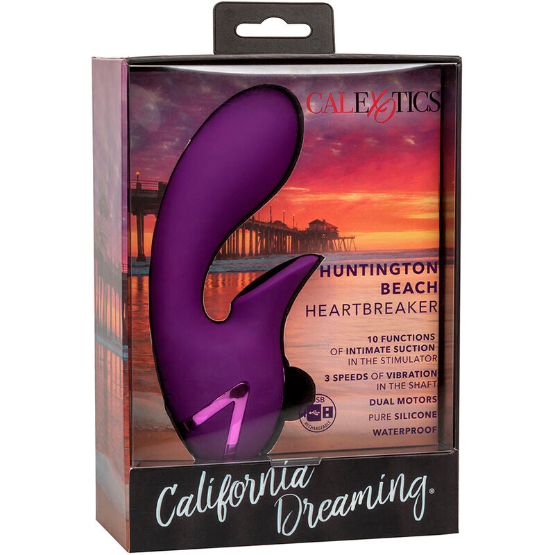 CALEXOTICS HUNTINGTON BEACH HEARTBREAKER STIMULATOR SUCKER PURPLE BY CALIFORNIA DREAMING