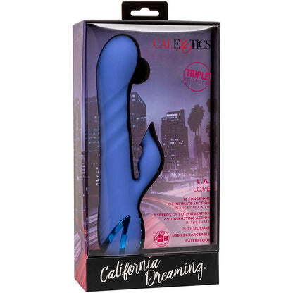 CALEXOTICS LA LOVE VIBRATOR SUCKER BLUE BY CALIFORNIA DREAMING