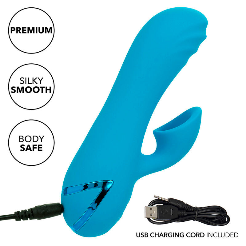 CALEXOTICS SUNSET BEACH SEDUCER VIBRATOR STIMULATOR 10 FUNCTIONS BLUE