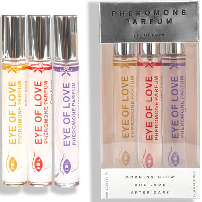 EYE OF LOVE EOL PHR PARFUM 10 ML SET 3 MORNING GLOW ONE LOVE AFTER DARK