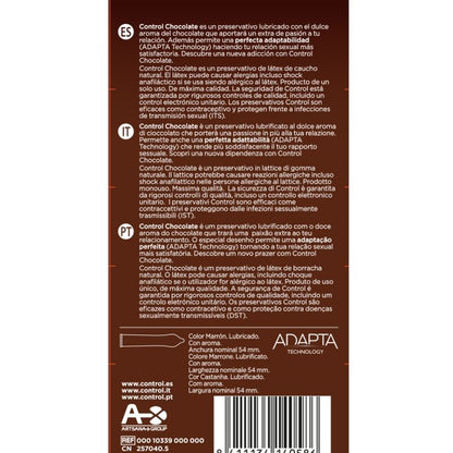 CONTROL ADAPTA CHOCOLATE CONDOMS 12 UNITS