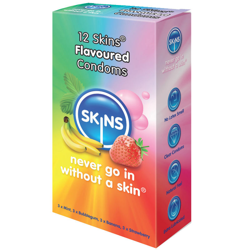 SKINS CONDOM FLAVOURS 12 PACK