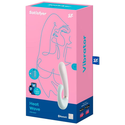 SATISFYER HEAT WAVE VIBRATOR APP WHITE