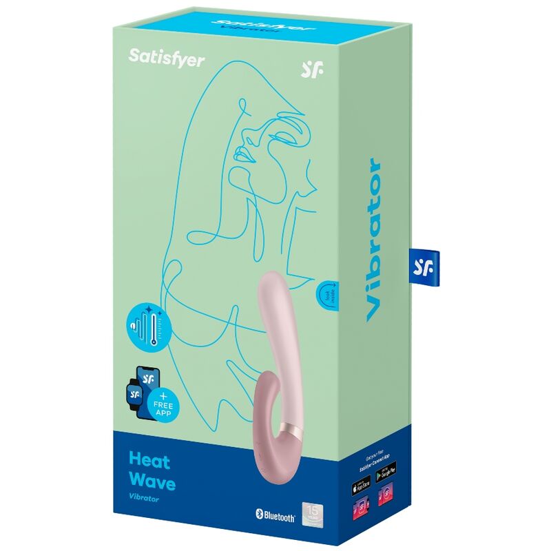 SATISFYER HEAT WAVE VIBRATOR APP PINK