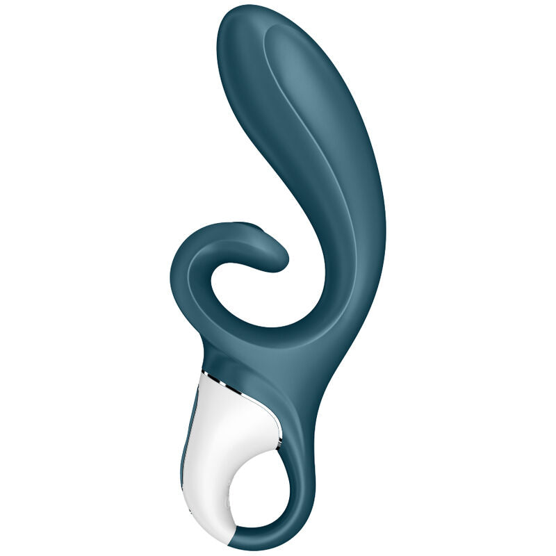 SATISFYER HUG ME RABBIT VIBRATOR APP BLUE