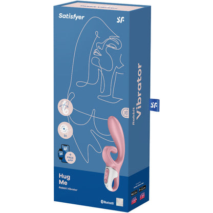 SATISFYER HUG ME RABBIT VIBRATOR APP PINK