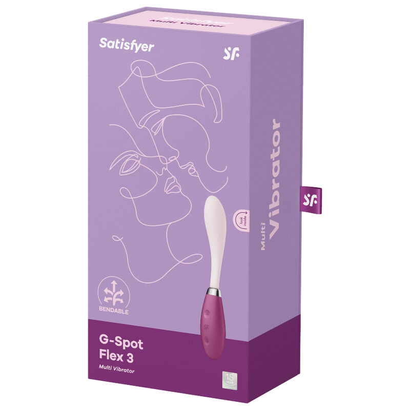 SATISFYER G SPOT FLEX 3 MULTI VIBRATOR RED