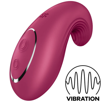 SATISFYER DIPPING DELIGHT LAY ON VIBRATOR RED