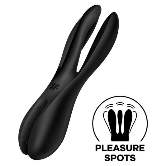 SATISFYER THREESOME 2 VIBRATOR BLACK