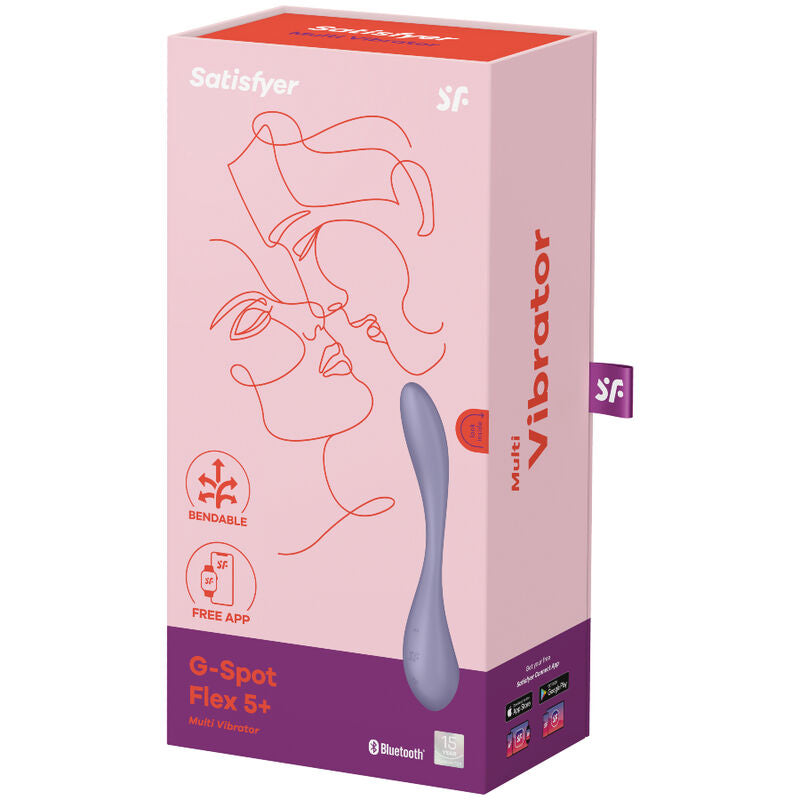 SATISFYER G SPOT FLEX 5 MULTI VIBRATOR LILAC