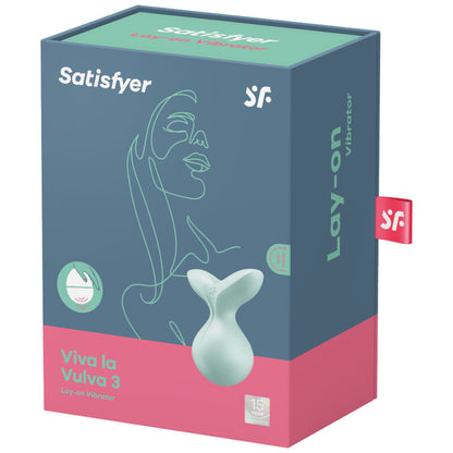 SATISFYER VIVA LA VULVA 3 LAY ON VIBRATOR GREEN