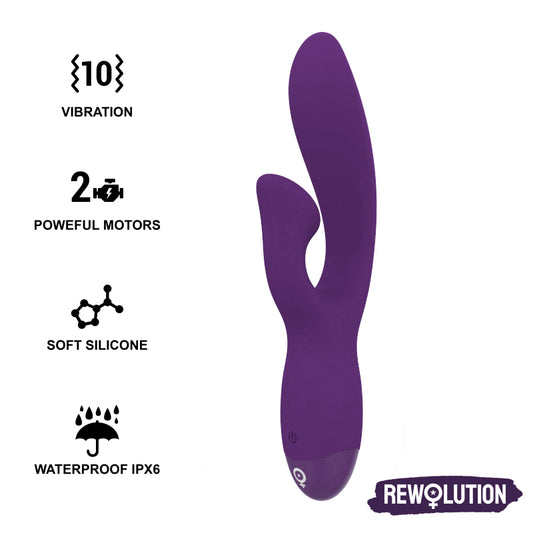 REWOLUTION REWOFUN FLEXIBLE VIBRATOR WITH RABBIT