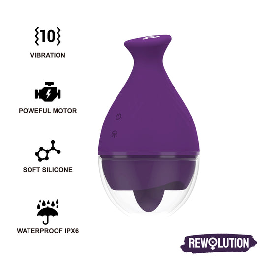 REWOLUTION REWOLINGO VIBRATOR WITH TONGUE