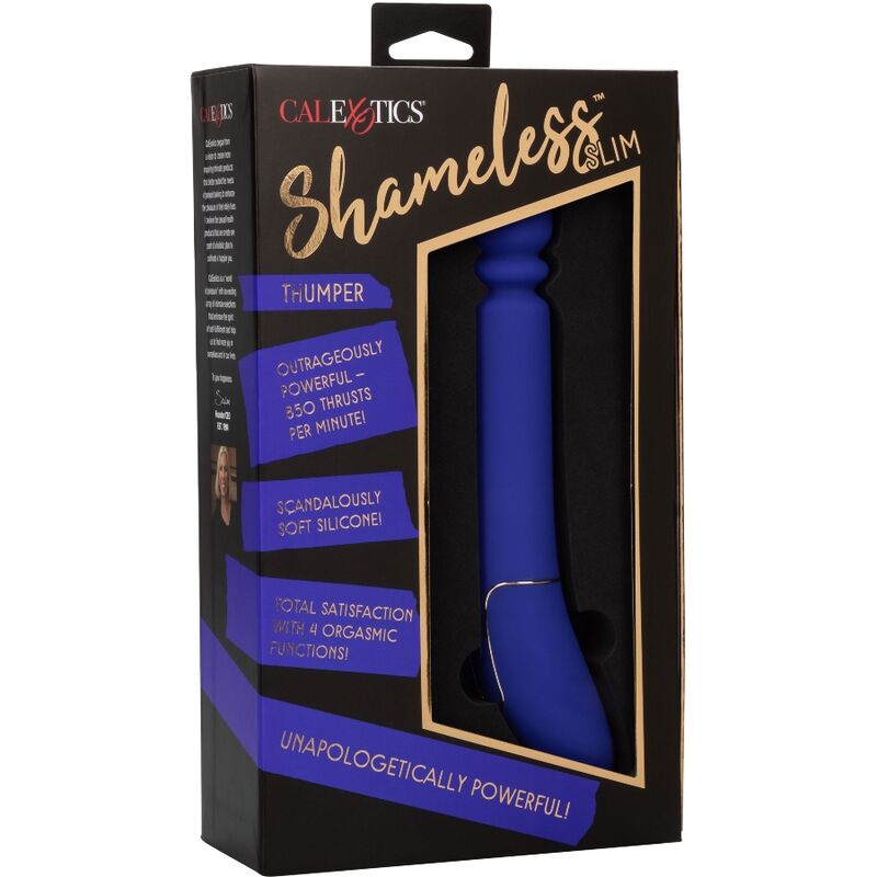 CALEXOTICS SHAMELESS SLIM THUMPER BLUE