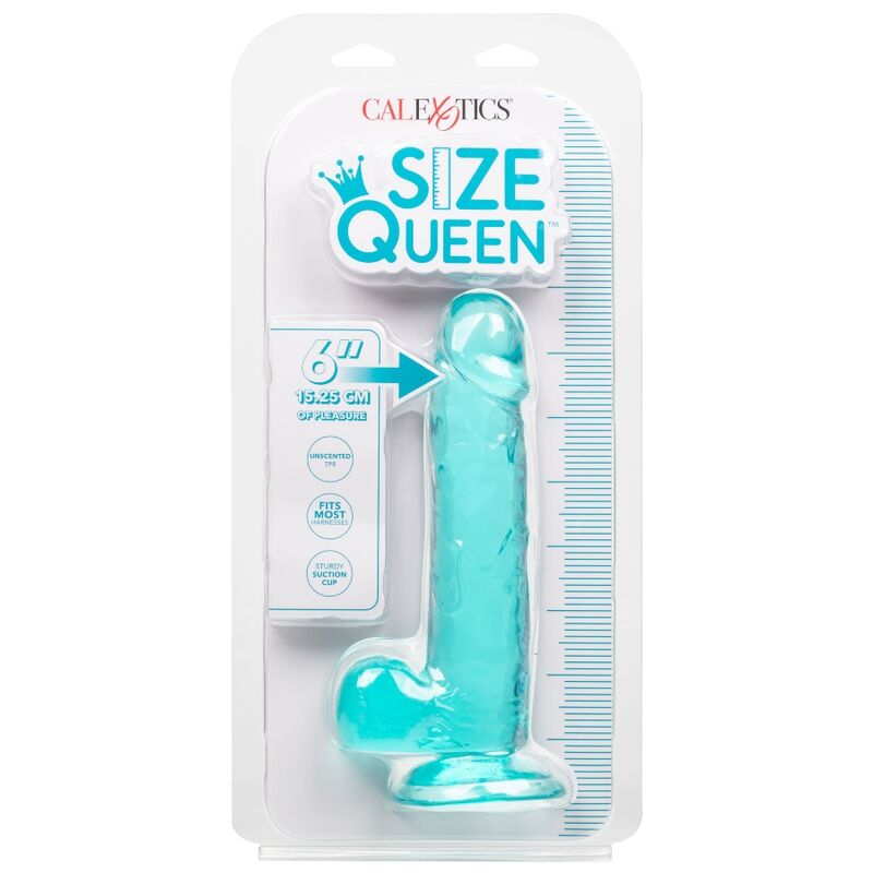 CALEXOTICS SIZE QUEEN DILDO BLUE 153 CM