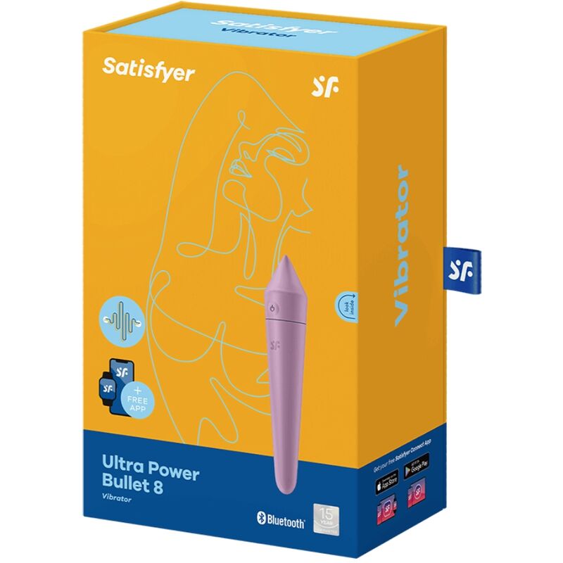 SATISFYER ULTRA POWER BULLET 8 LILAC