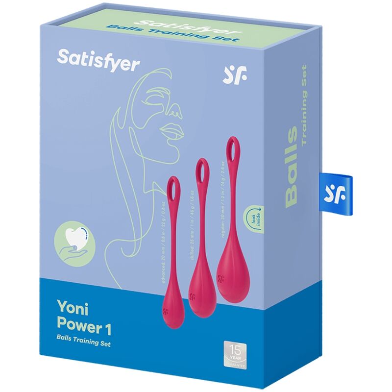 SATISFYER YONI POWER 1 TRAINING SET RED