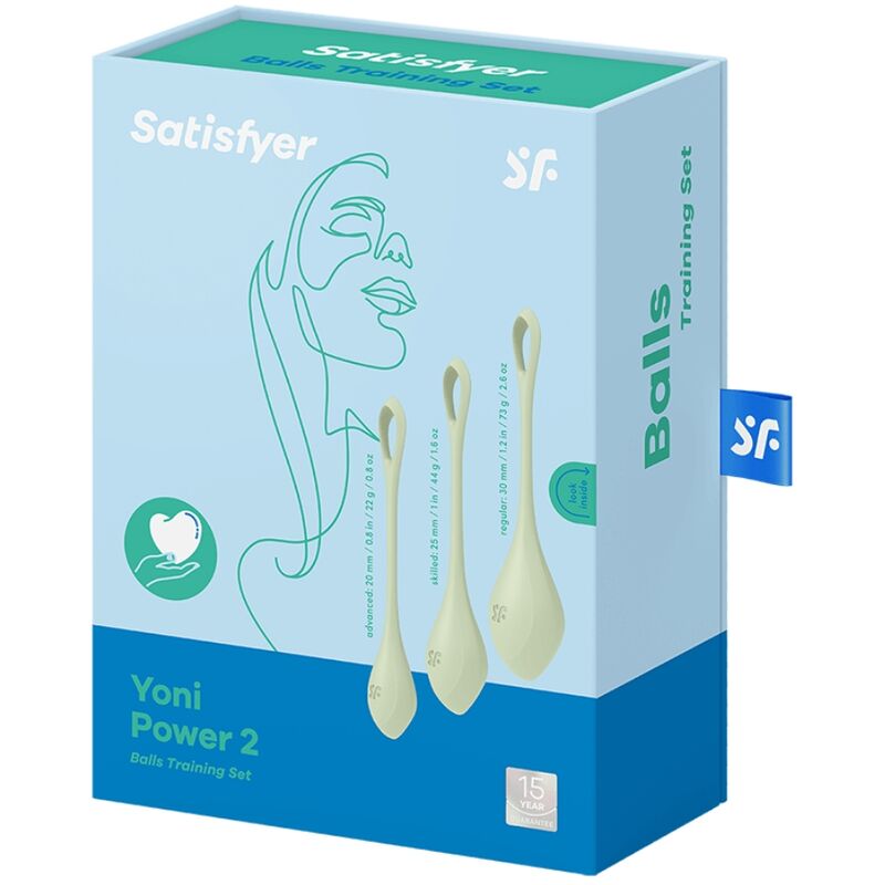 SATISFYER YONI POWER 2 TRAINING SET GREEN