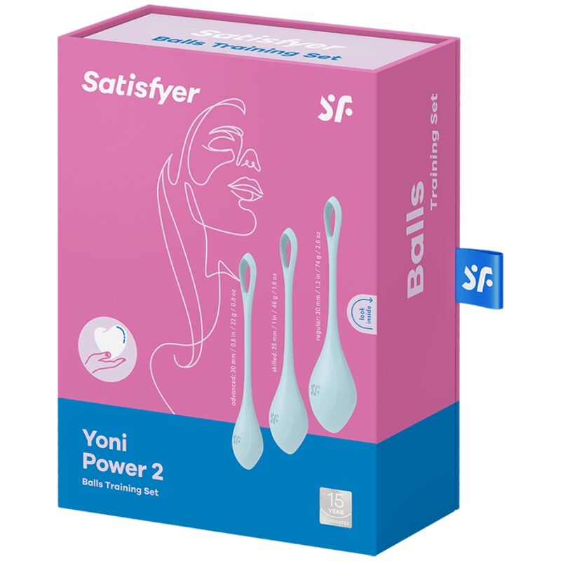 SATISFYER YONI POWER 2 TRAINING SET BLUE