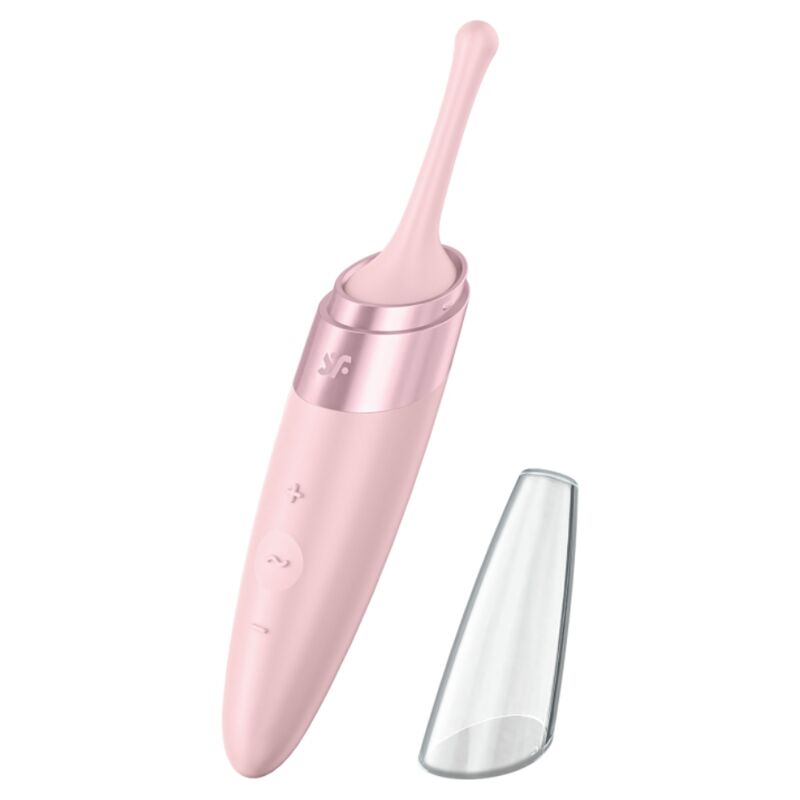 SATISFYER TWIRLING DELIGHT CLIT TIP VIBRATOR PINK