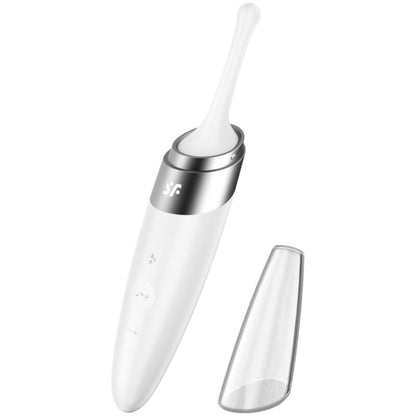 SATISFYER TWIRLING DELIGHT CLIT TIP VIBRATOR WHITE