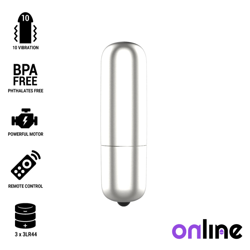 ONLINE MINI BULLET VIBE SILVER