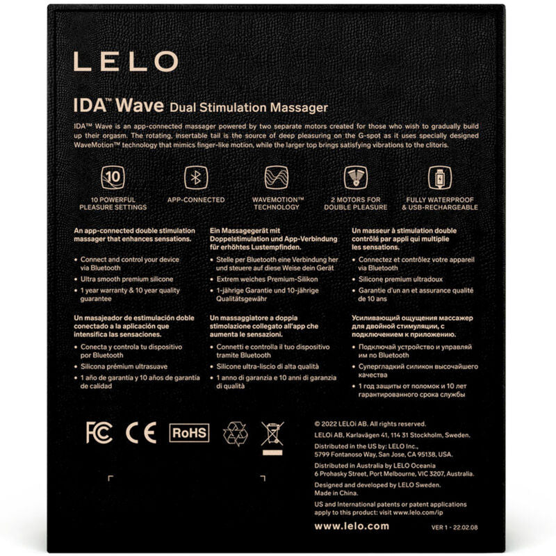 LELO IDA WAVE CORAL COUPLES MASSAGER