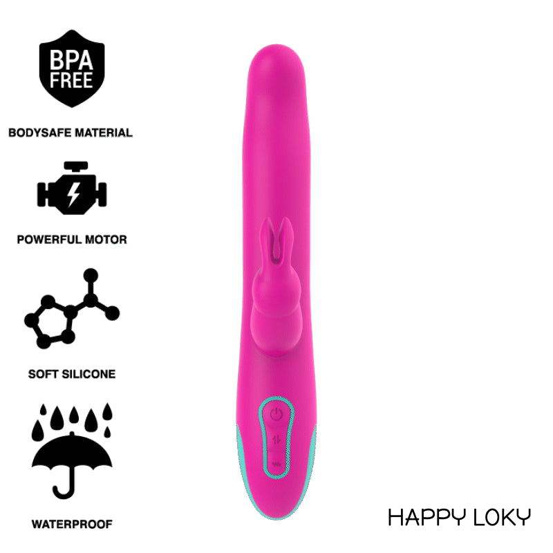 HAPPY LOKY PLUTO RABBIT VIBRATOR ROTATOR WATCHME WIRELESS TECHNOLOGY COMPATIBLE