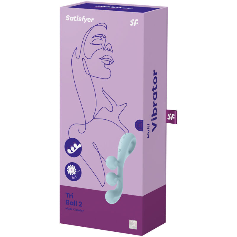 SATISFYER TRI BALL 2 MULTI VIBRATOR BLUE