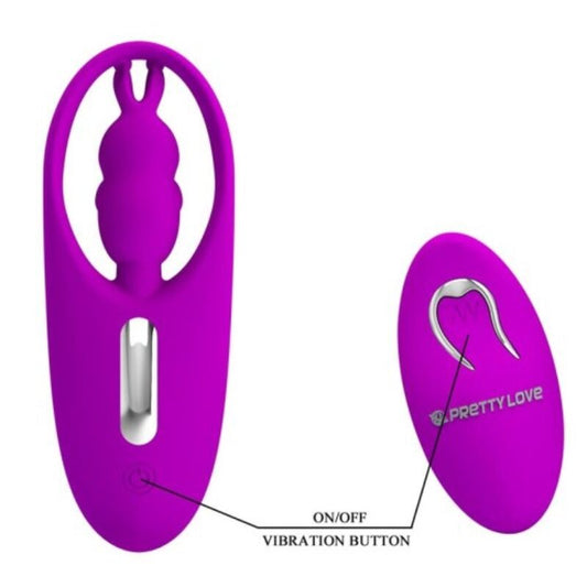 PRETTY LOVE WILD RABBIT STIMULATOR FOR PANTIES WITH REMOTE CONTROL LILAC