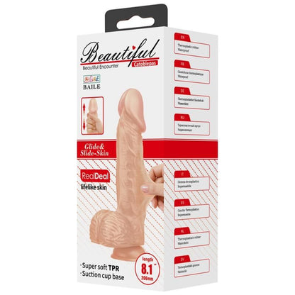 BAILE BEAUTIFUL ENCOUNTER CATOBLEPAS FLEXIBLE REALISTIC DILDO 206 CM NATURAL