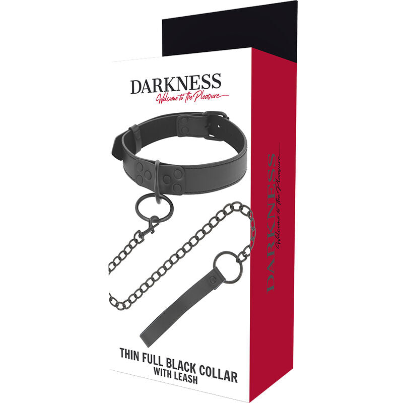 DARKNESS BLACK NECKLACE WITH CHAIN