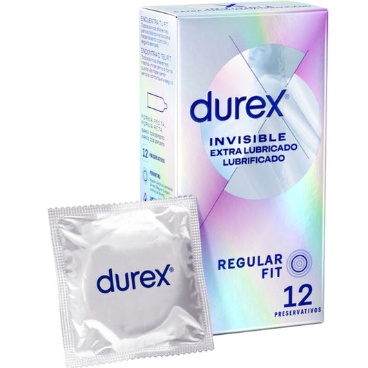 DUREX INVISIBLE EXTRA LUBRICATED 12 UNITS